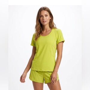 Lole Active Short Sleeve T-Shirt Size Extra Large Cut Out Back